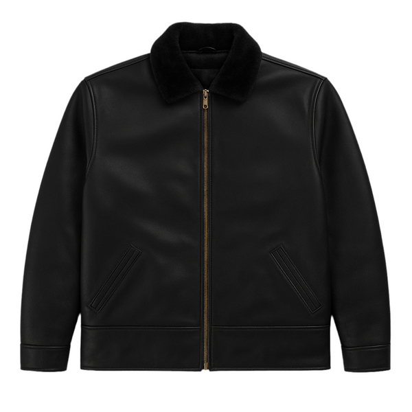 Heritage Bros. Luxe Aviator Leather Jacket
